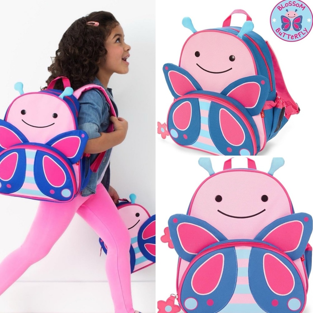 Skip Hop Toddler Backpack, Zoo Preschool Ages 3-4, Butterfly